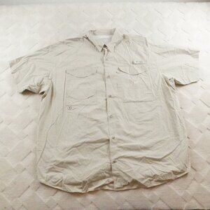 Columbia Men's Casual Button Down Shirt - Light Tan